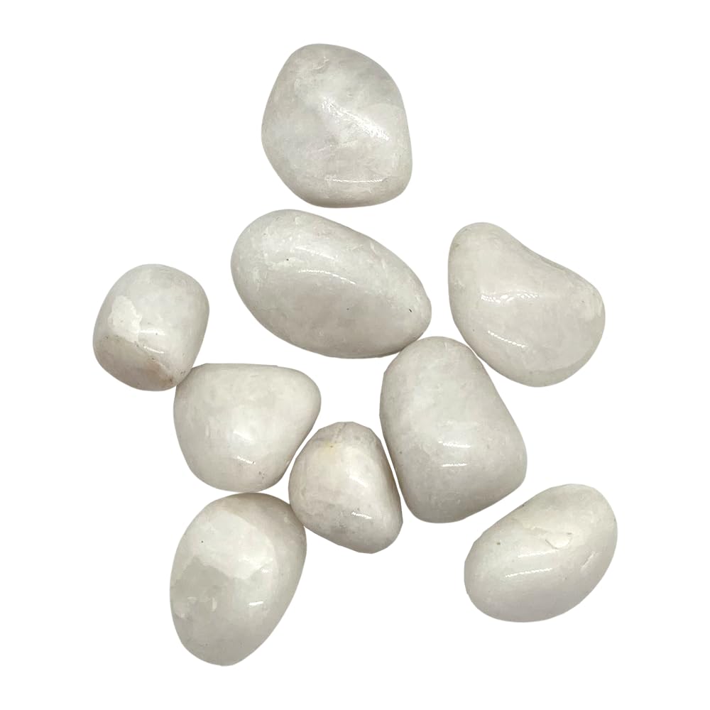 VIE Tumbled Crystals, 250g Pack, White Agate