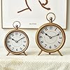 Amazon.com: MACVAD EMAX Home Vintage Small Table Clock on Stand,Desk ...