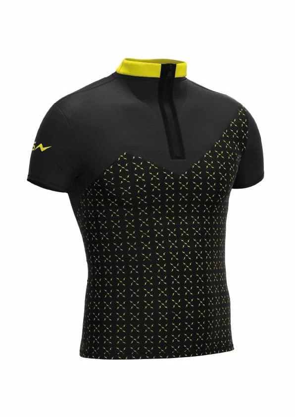 PRS Maglia Tecnica Uomo Running Trekking Outdoor, Felpa o Gilet Smanicato, Abbigliamento Sportivo Seamless Senza Cuciture, Traspirante e Termoregolante (PRO-303-SM)