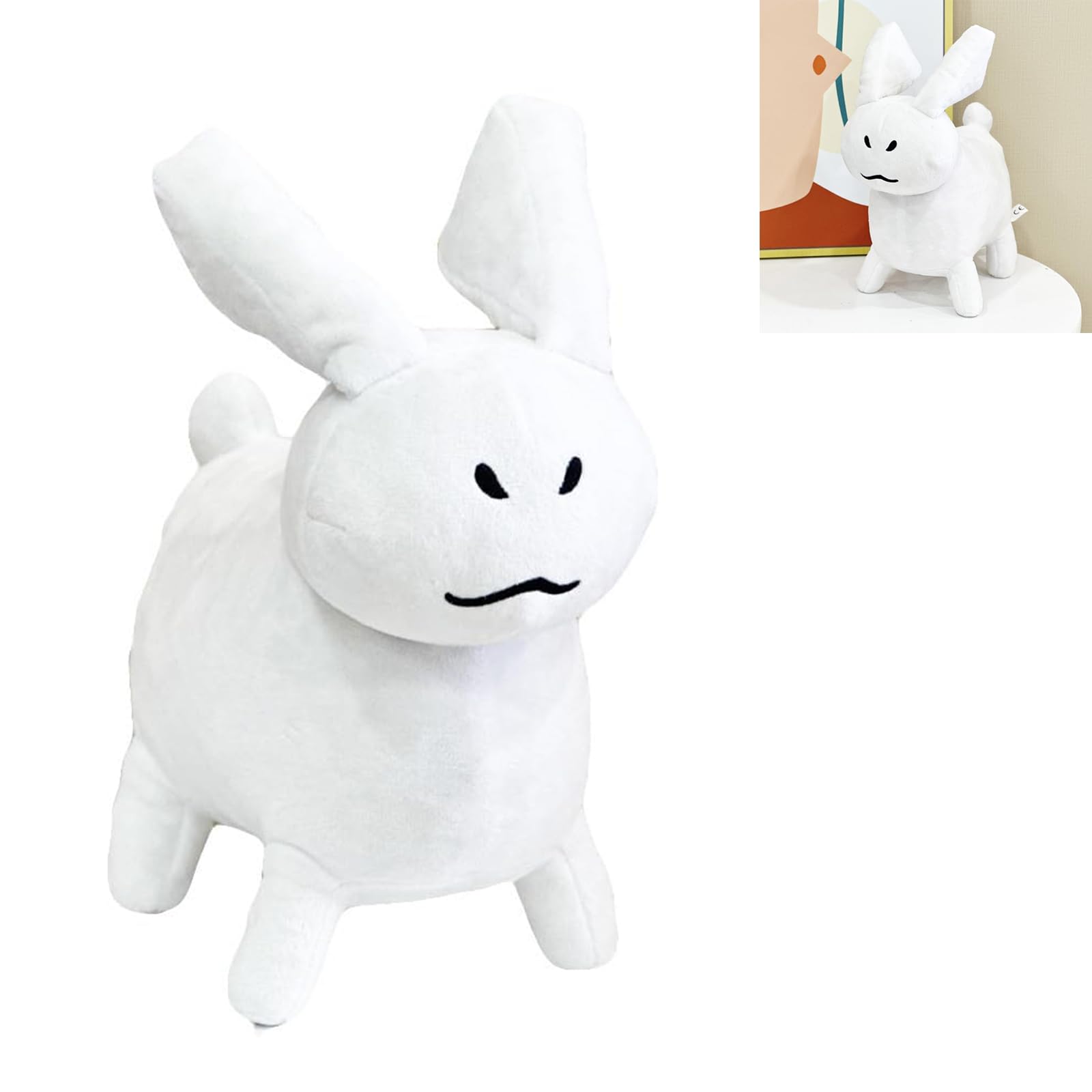 TUBAWDPlush Toys, Soft Stuffed Animals, Cute Plushies for Collectible Decor and Comfort Companions (White big)