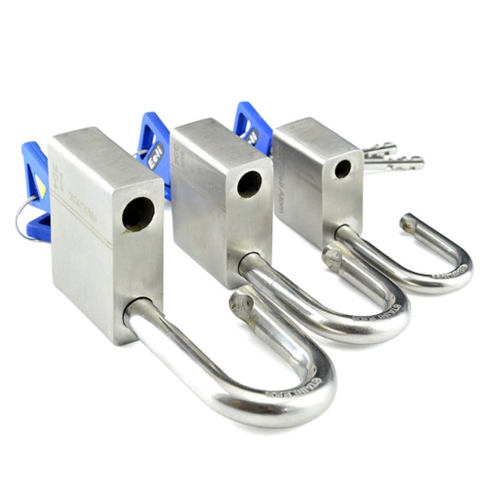 Lucchetto a Chiave Lucchetto Esterno in Acciaio Inox, 3 Tasti, 40 Mm, 50 Mm, 60mm (1,6/2 / 2.4in), Utilizzato for La Serratura della Porta del Garage del Garage (Size : 40mm)