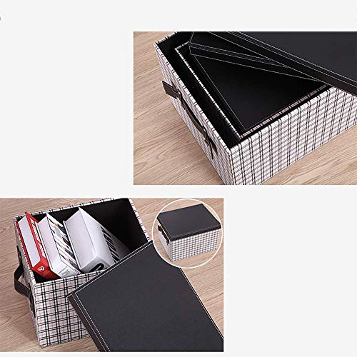 Boîte de rangement portable avec poignées et structure bois MU