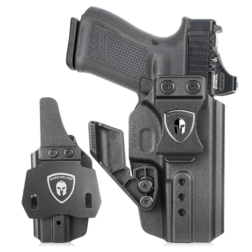 WARRIORLAND IWB & OWB Convertible Holster w/Optic Cut: Fit for Glock 17/19 /34 Gen 3-6 & G32 Gen 3-4 & G19X/44/45 & Listed Models' MOS/V Versions, with Claw, Adj. Cant & Retention, Right Hand