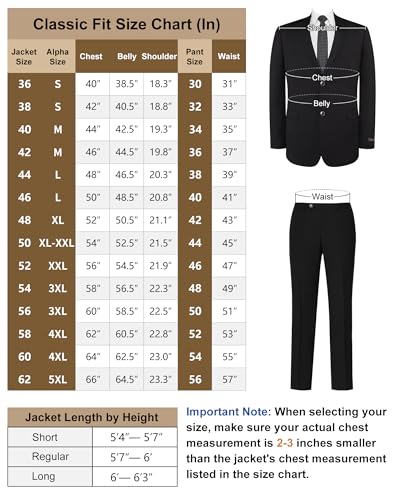Men's 2 Piece Suit Classic Fit 2 Button Lightweight Blazer & Pants for Business & Daily Wear2