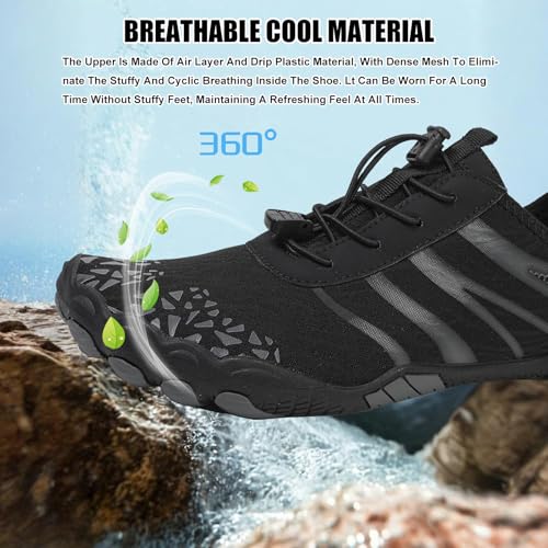 Image of Hike Barefoot Shoes Women Men Pro Water Footwear Wide Toe Box Non-Slip Unisex Athletic Outdoor Running Shoes