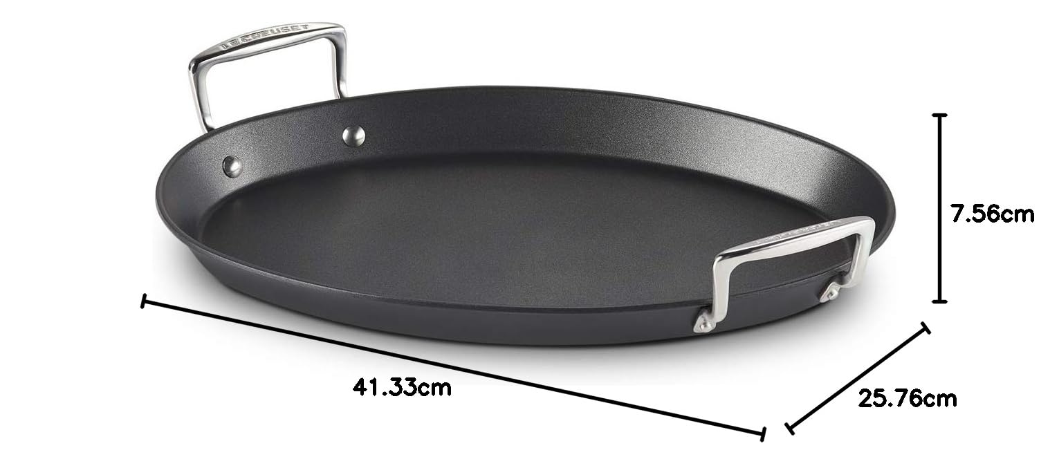 Le Creuset Pesciera in alluminio antiaderente, 40 cm, 2 L, 52105400010101