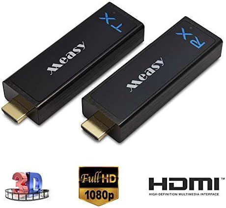 Measy W2H Nano Wireless HD Sender Kit with Receiver and Transmitter 30M/100FT Compatible with 1080P 3D