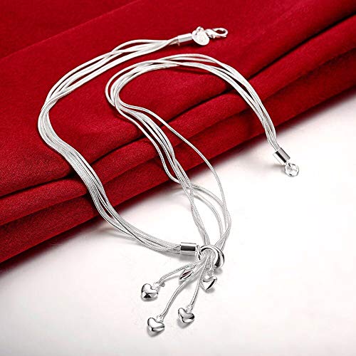 Collier chaîne en argent résistant au ternissement avec pendentif - 3