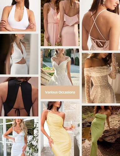 Image of Wingslove Adhesive Bra Reusable Strapless Self Silicone Push-up Invisible Sticky Bras for Backless Dress