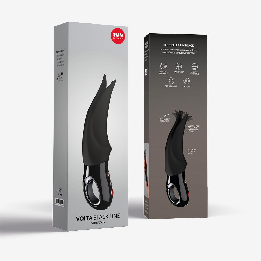 Fun Factory Volta Vibratore Nero 18,9 cm