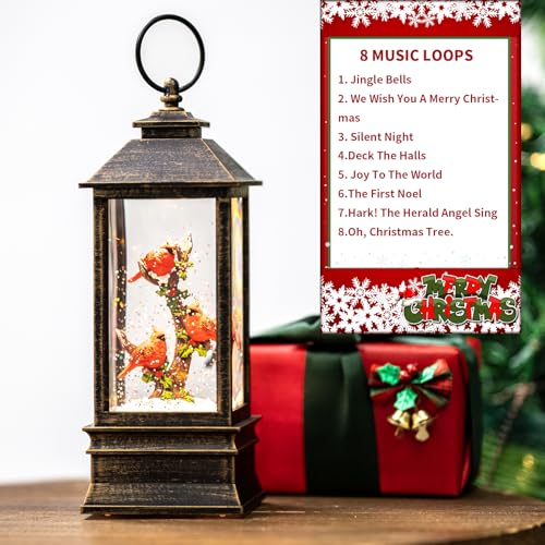 Regalos de decoración navideña con linterna musical para niños y amigos 5