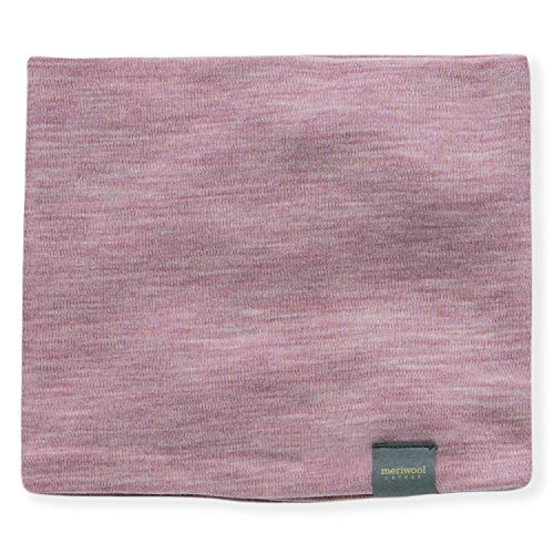 MERIWOOL Kids Merino Wool Midweight Neck Gaiter - Pink Heather