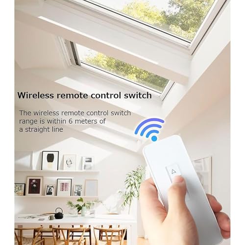 Aprifinestra elettrico a catena con telecomando, funzionamento automatico per ventilazione, facile installazione per casa e ufficio