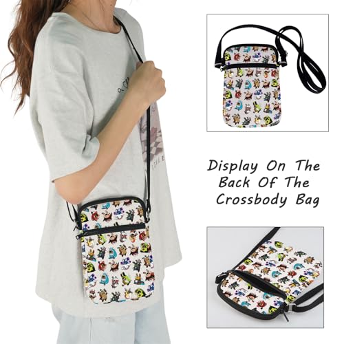 JXGZSO Funny Anime Gaming Crossbody Bag Anime Lover Gift Anime Themed Shoulder Bag Gaming Art Bag4