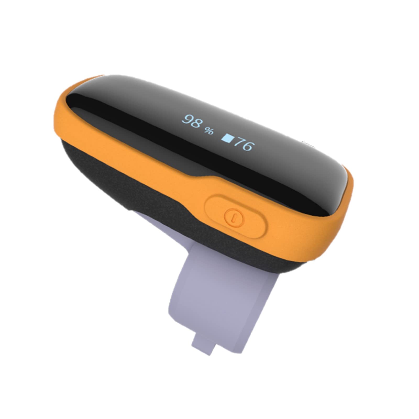 Viatom WearO2 Pulsioxímetro Portátil de Anillo, Monitor de Oxígeno y Frecuencia Cardíaca Bluetooth, Recargable con 16h Autonomía, Análisis Avanzado de Sueño, Alerta por Vibración y APP Gratis