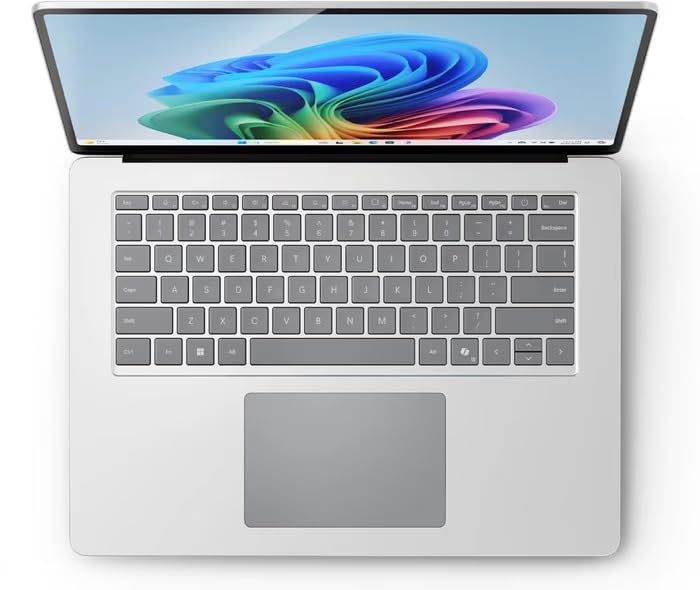 Image of Microsoft Surface Laptop 7th Edition for Business, 15 inch, Platinum, Intel Ultra 5 236V, 16GB RAM, 256GB SSD