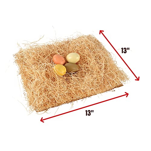 Image of PRECISION PET Chicken Nesting Pads by Petmate - 13 inch x 13 inch Premium Chicken Bedding Fit Most Nesting Boxes - 40 Pack,Beige, Made in USA