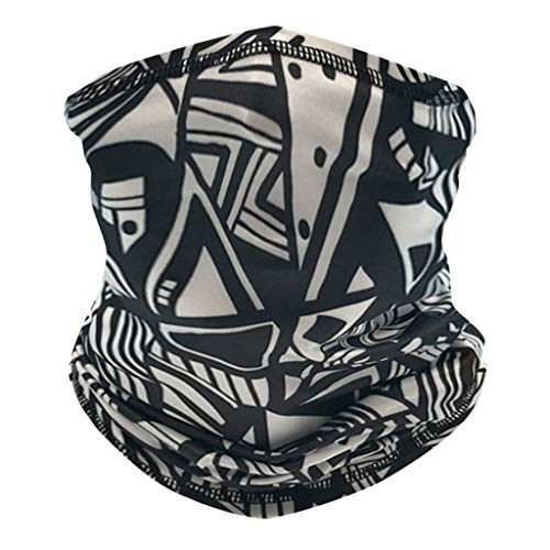 Preisvergleich Produktbild Andouy Face Shields Bedrucktes Multifunktionstuch Damen Herren Elastische Halstuch Nahtlose Schlauchtuch UV Schutz für Yoga Radfahren Motorradfahren(24X40CM.D)