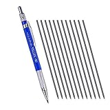 Koolemon 2.0 mm 2B Lead Holder Metal Mechanical Drafting Drawing Pencil W/Sharpener Head+12PCs Leads