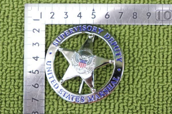 Amazon | USMS US MARSHAL SUPERVISORY DEPUTY USマーシャル バッジ 丸