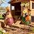 Natelf Metal Rooster & Hen Outdoor Statues Home Decor Hand-Painted Chicken Sculptures with Flower for Home Patio Lawn Backyard Farmhouse Kitchen Weather-Resistant Garden Ornament Gift Set
