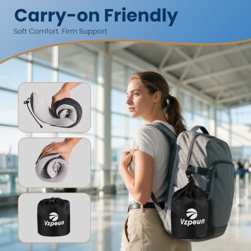 Image of Travel Pillow - Neck Pillow Airplane Memory Foam Filling
