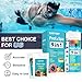 EASYTEST 9-Way Pool Test Strips, 140 Strips for Hot tub and Spa, Accurate Testing pH, Total Chlorine, Free Chlorine, Bromine, Alkalinity, Total Hardness, Cyanuric Acid, Salt and Copper