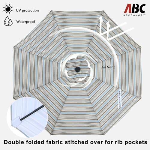 Image of ABCCANOPY 10FT Patio Umbrella Outdoor 8 Ribs Table Umbrella