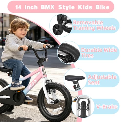 Image of XJD 12 14 16 inch Kids Bike BMX Style Bicycle for 3-10 Years Old