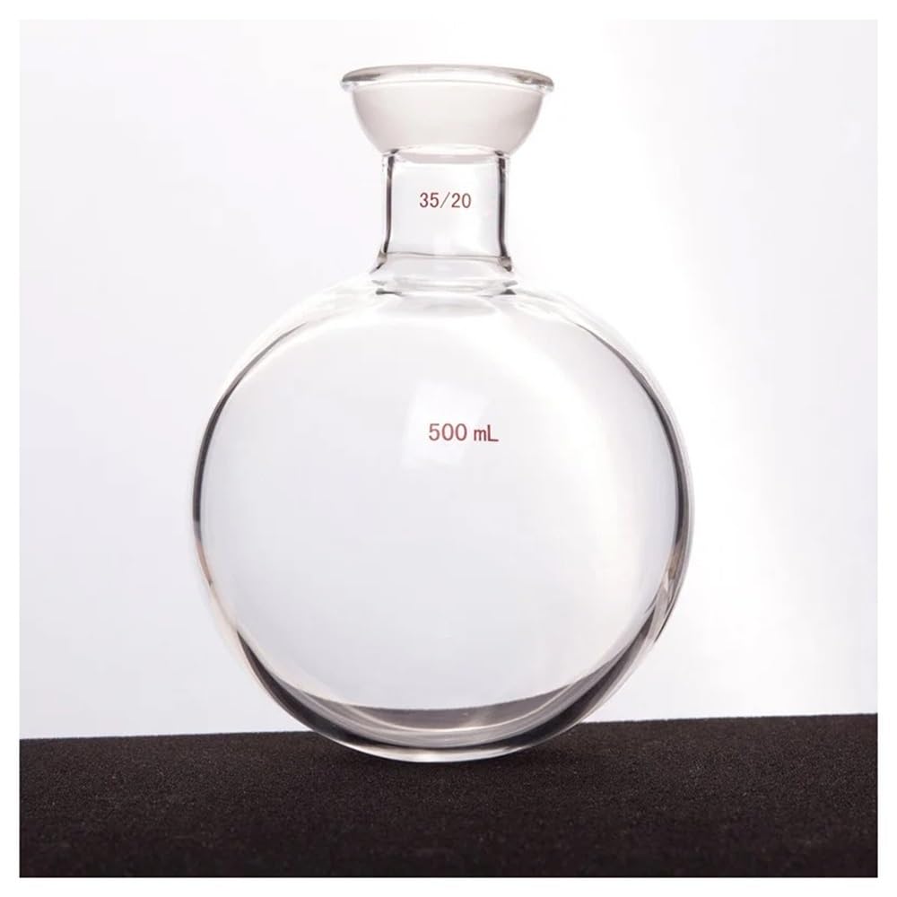 実験器具・消耗品 片口丸底ボールフラスコ 35/20 厚肉高強度ホウケイ酸ガラス F52(500mL-F527500)