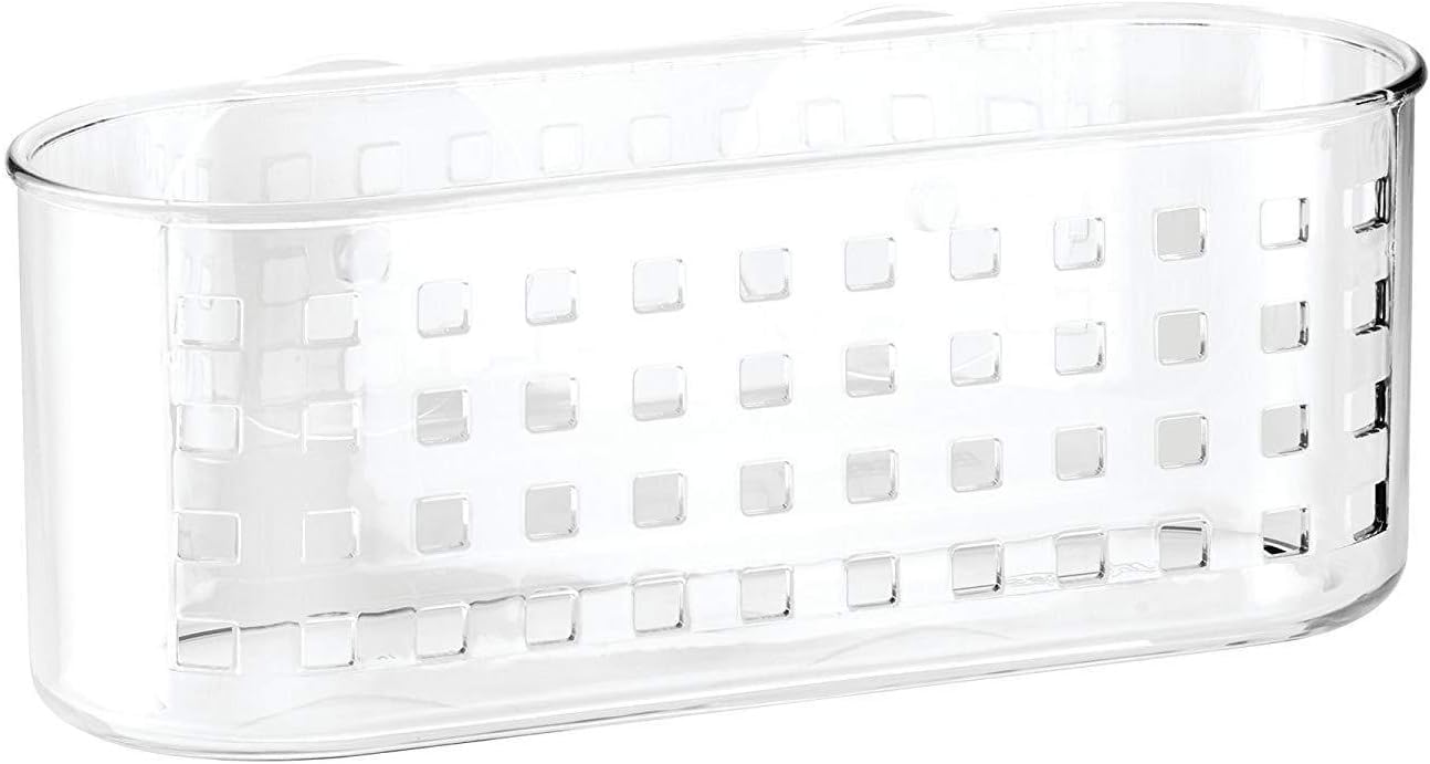 InterDesign iDesign Plastic Shower Caddy and Bathroom Organizer Basket with Suction Cups 10 2 x4 8 x4 35