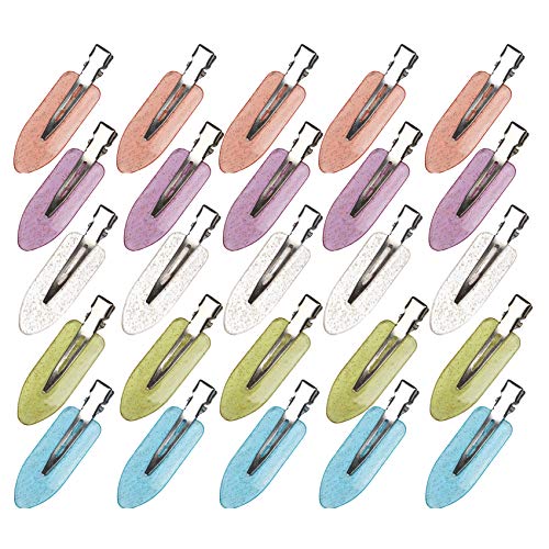 25pcs No Bend Hair Clips Curl Pin Clip No Crease Clear Hair Clip for Hairstyle Bangs Makeup Hair Dressing Hair Pins Styling