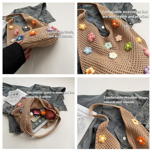 Women's Boho Embroidery Crossbody Bag Hollow Out Crochet Knit Shoulder Bag Tote Handbag4