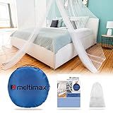 [page_title]-MELTIMAX® Moskitonetz | hochwertiges XXL Reise Mückennetz | inkl. extra Zubehör | ideal für Doppelbetten | praktischer Aufhängering für Beleuchtung