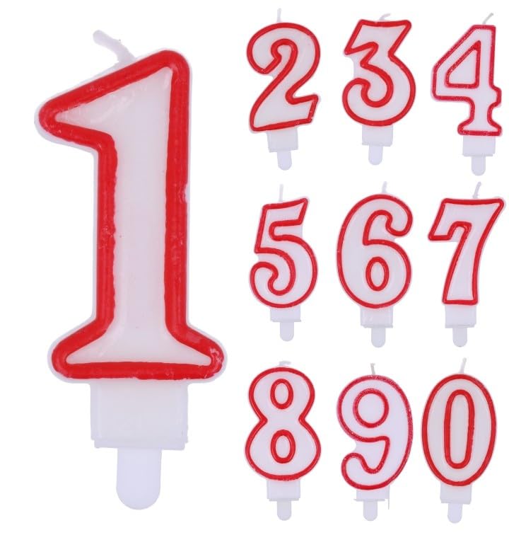 Amazon.com: Number Candle Red No. 2 : Home & Kitchen