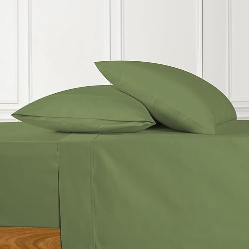 URBANHUT Juego de sábanas de 100 % algodón (4 piezas), 700 hilos, suaves y lujosas para cama de tamaño matrimonial, sábanas de hotel de tejido disponible en Yaxa Colombia