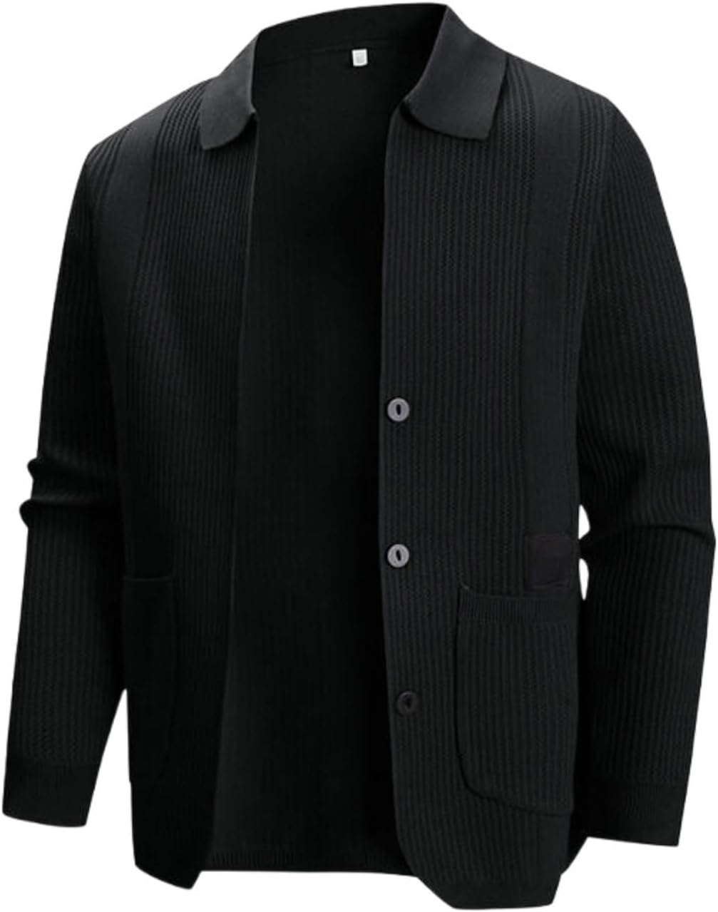 Men's Loose Casual Lapel Knit Sweater Cardigan