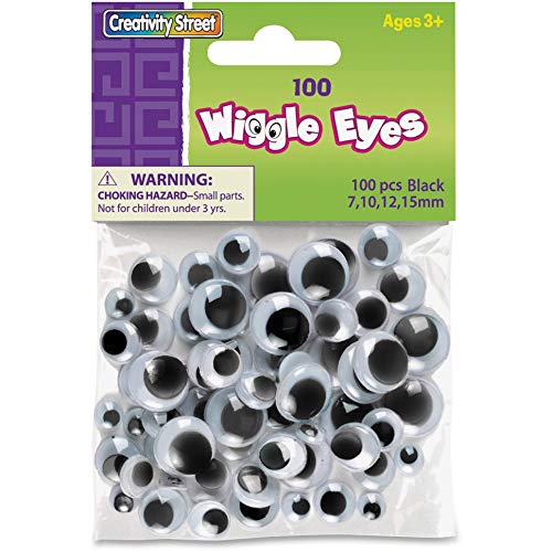 Wiggle Eyes Stickers .5 1,000/Pkg-Black