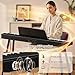 Keyboard Piano 88 Key Digital: 88 Key Piano keyboard Semi-Weighted Full Size Keyboard Digital Premium Sound MIDI Headphone Jack Triple Pedal Compact Design for Beginners to Professionals