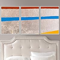 3 Piece Framed Canvas Wall Art Abstract Colorful Cool Geometric Canvas Prints Home Artwork Decoration for Living Room,Bedroom - 16