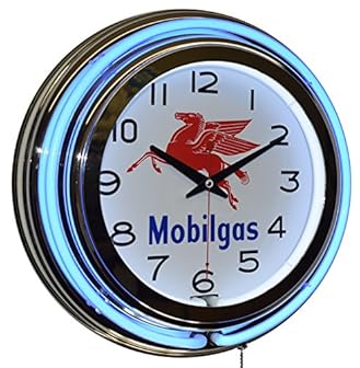 6 Vintage Neon Wall Clocks product image