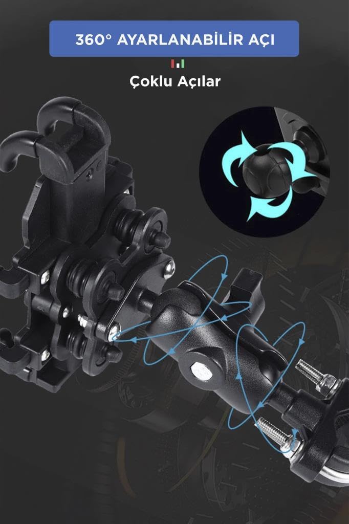 Torima Siyah JX-043 Car Holder Araç Içi ve Bisiklet Telefon Tutucu