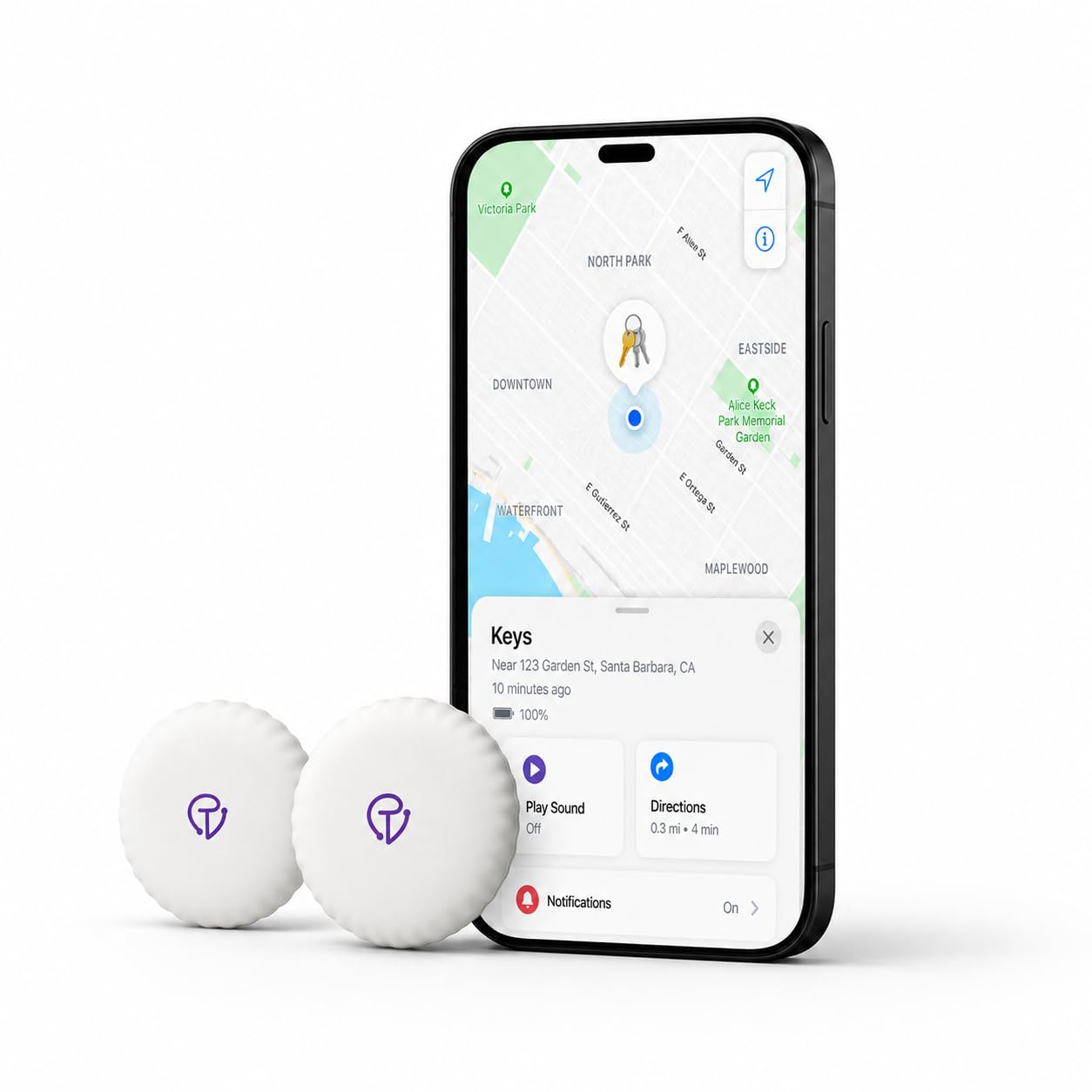 Android not Supported, Works with Apple Find My (iOS only), Key Finder, Bluetooth Tracker for Earbuds and Luggage, Pet Tracker, Bike Tracker, Find My GPS Tracker Locator (1)-image-14