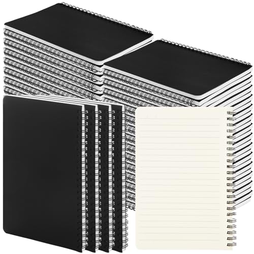 Cahier de notes A5 à spirale lot de 48 pour ne plus jamais manquer de papier au bureau ou à l'école