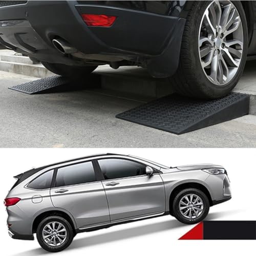 Rampa para acera de caucho resistente, altura 6 pulgadas, portátil, para automóviles, motocicletas, sillas de ruedas y bicicletas miniatura 7