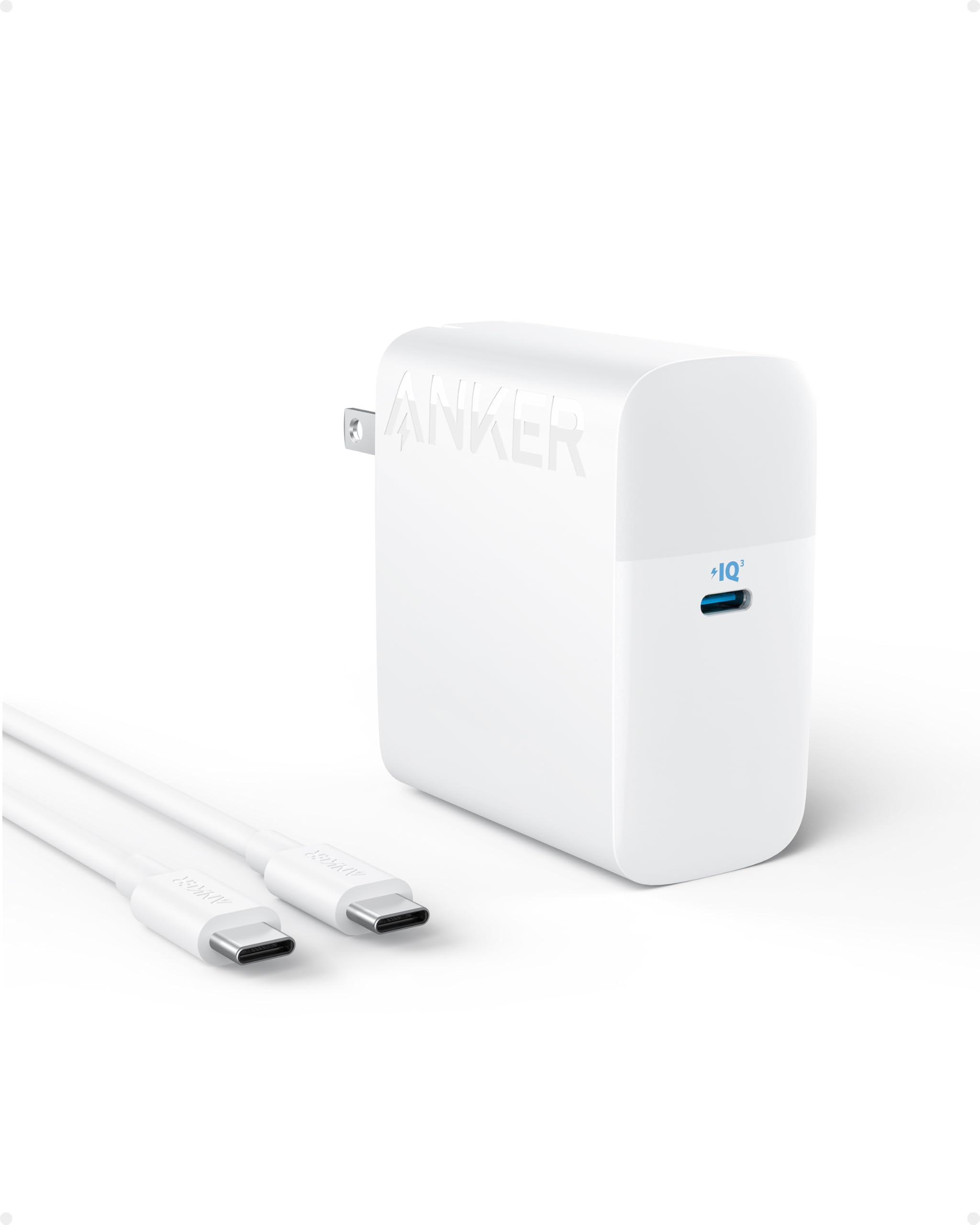 Anker MacBook Pro Charger, Compact and Foldable 100W USB C Charger for MacBook Air, Samsung Galaxy, iPad Pro, and More, 5FT USB C Cable IncludedClimatePartner certified