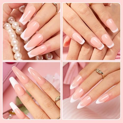 Image of Beetles Nail Stamp, 4Pcs French Tip Stamper and Scraper Tool Set | Soft Silicone Single-Head Stampers for Long and Short French Tips, with 2 Nail Scrapers Easy Manicure Gift for Women