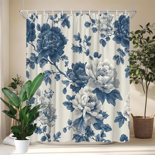 Bain botanique bleu marine lavable pour &eacute;viter les projections - 5