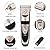 Otstar Dog Clippers, Rechargeable Cordless Dog Grooming Clipper Kit for Dogs Cats and Other Animals with Stainless Steel Comb and Scissors, Low Noise Low Vibration Dog Shaver (Black and Gold)