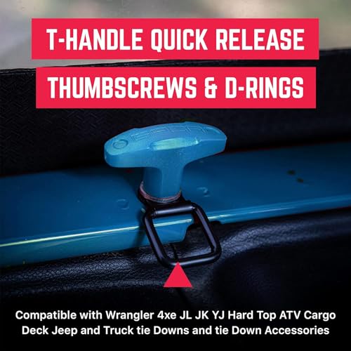 Image of GPCA Quick Release Tie Down GP Anchor + D Ring, Wrangler JK JL 2007-2018